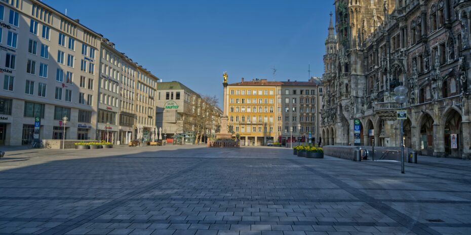 Leere Stadt/Marienplatz