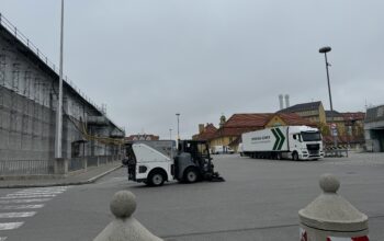 Lieferverkehr an der Großmarkthalle