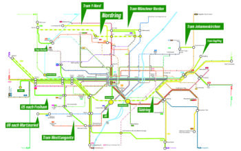 MVV-Netzplan mit Ideen der Fraktion