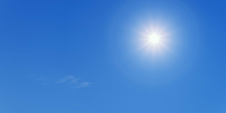 Sonne im Himmel